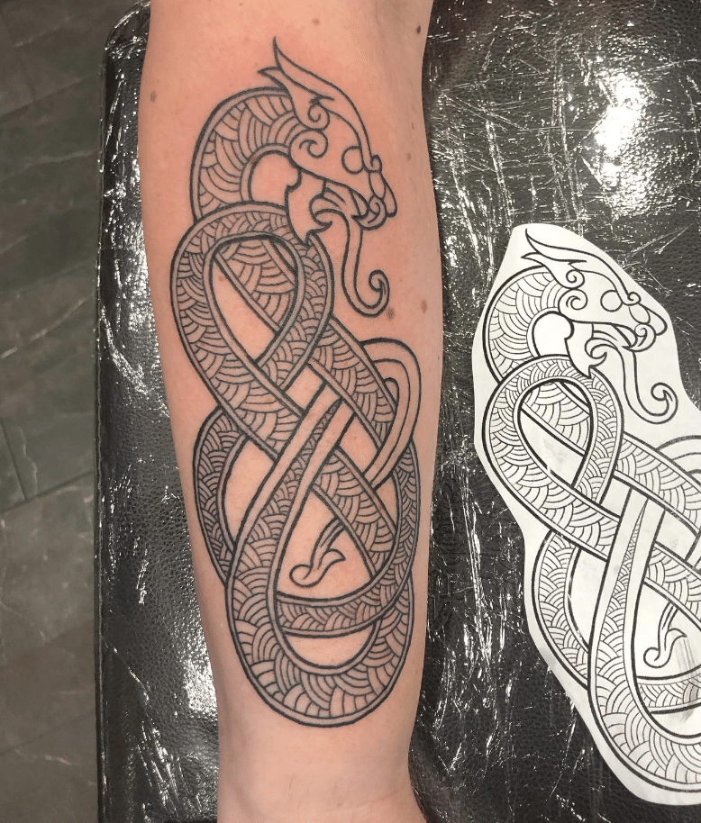 Celtic Knot Celtic Dragon Tattoo