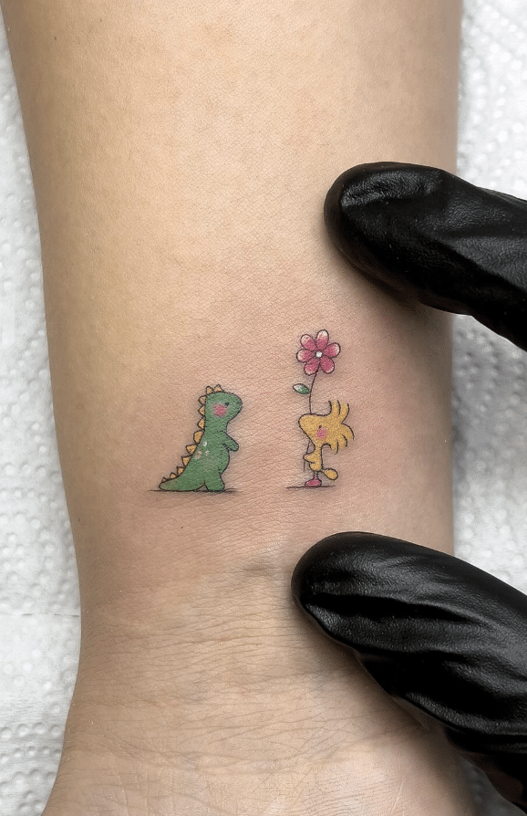 Dinosaur Wrist Tattoo