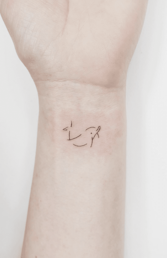 Dolphin Wrist Tattoo