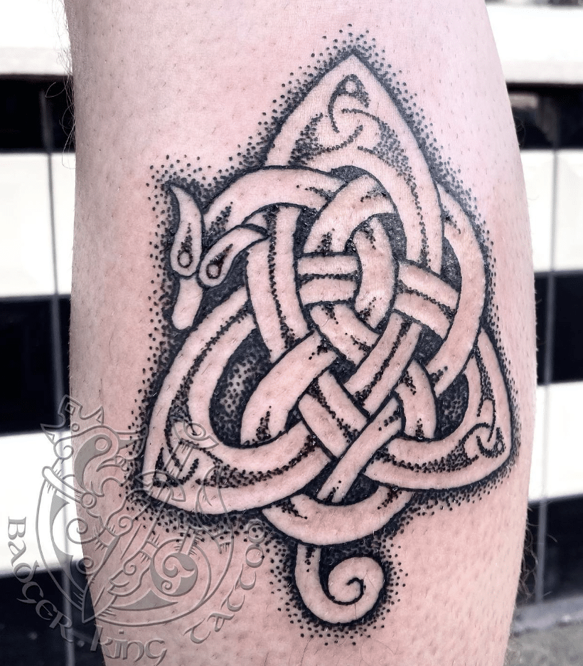 Dragon Trinity Knot Celtic Dragon Tattoo