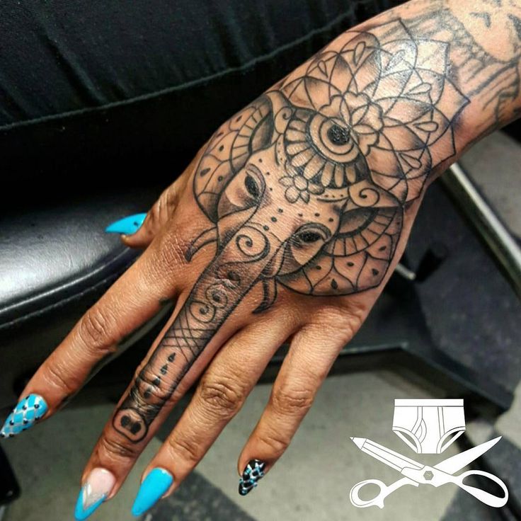 Elephant Hand Tattoo