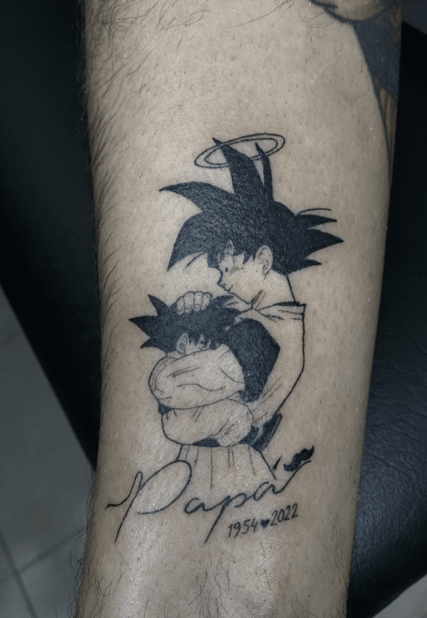 Father And Son Dragonball Tattoo