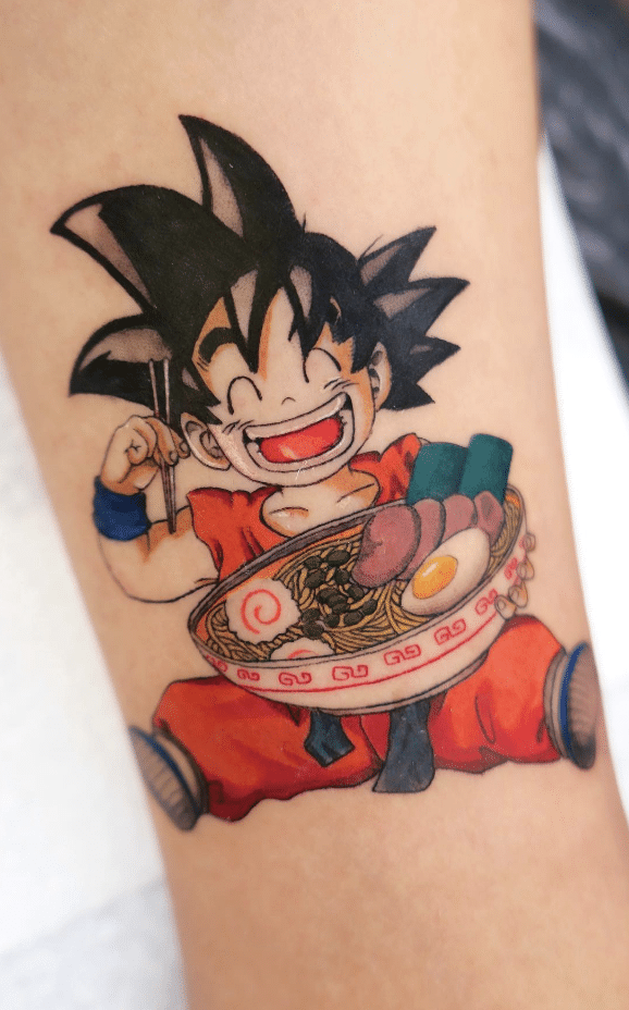 Goku Eating Tattoo
