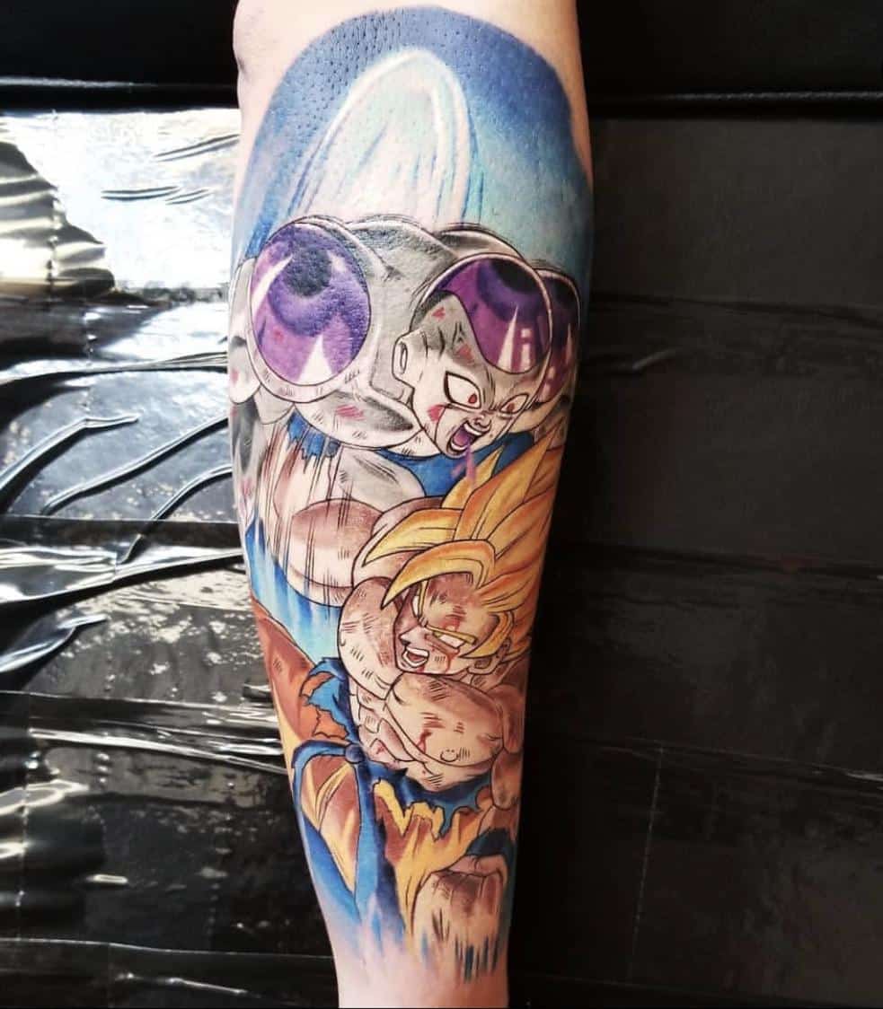 Goku V Frieza Tattoo
