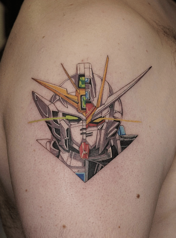 Gundam Anime Tattoo
