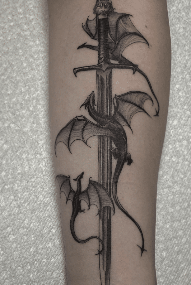 Jon Snow's Sword Tattoo
