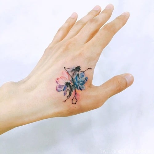 Koi Hand Tattoo