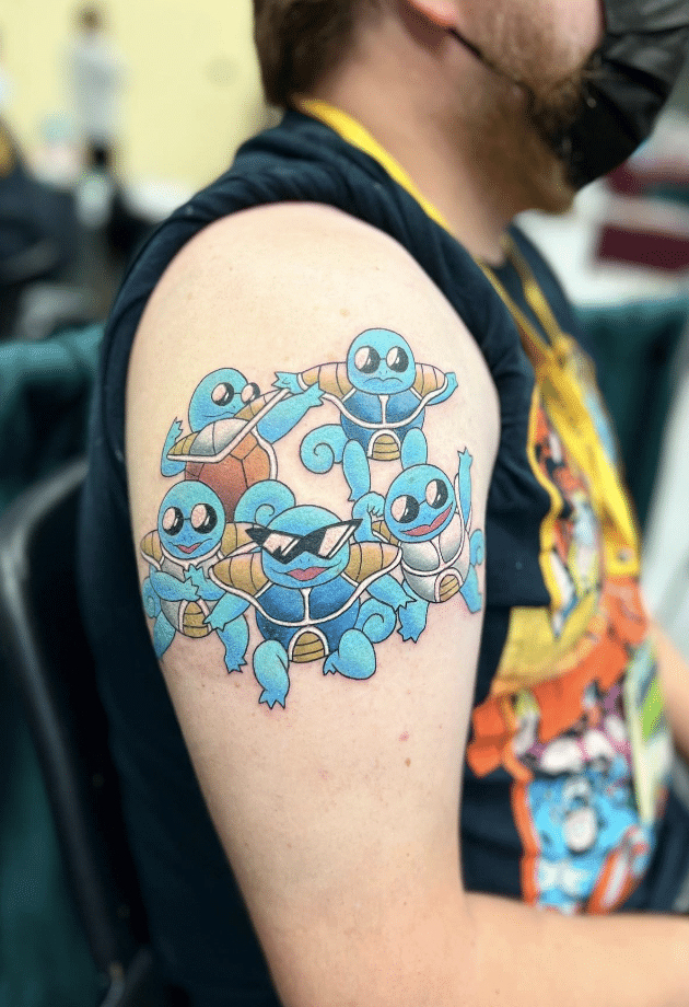 Pokemon X Dragonball Tattoo