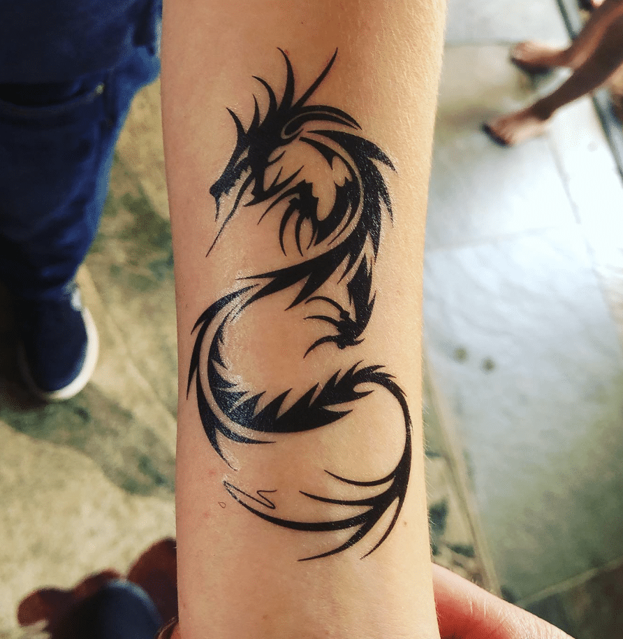 Standard Tribal Dragon Tattoo