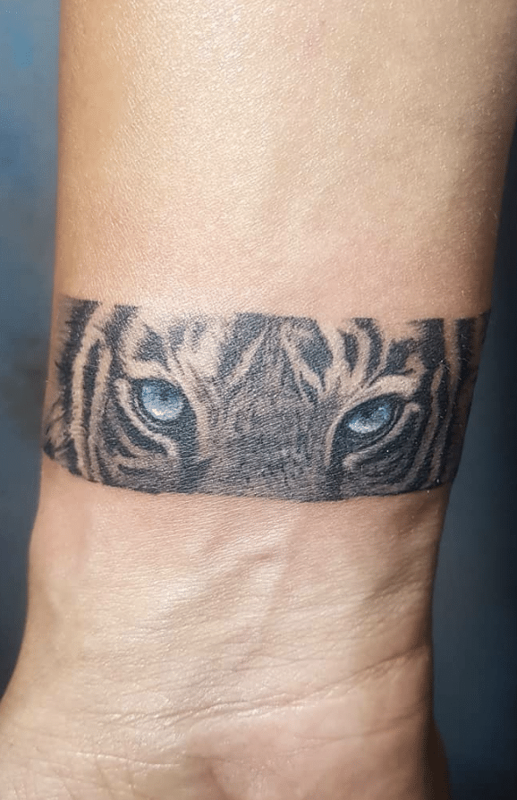 Tiger Tattoo On Wrist