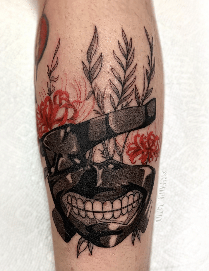 Tokyo Ghoul Japanese Mask Tattoo