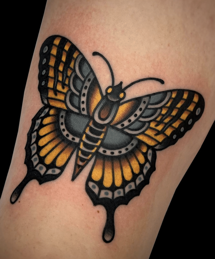 Traditional Yellow Butter Tattoo