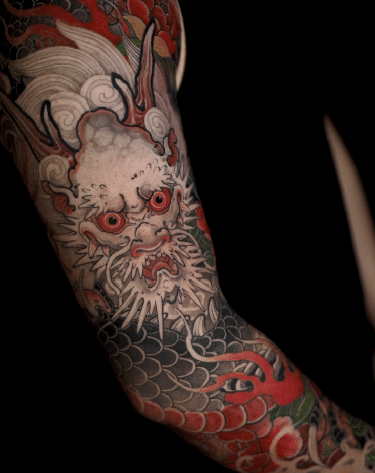 Yakuza Dragon Tattoo On The Arm