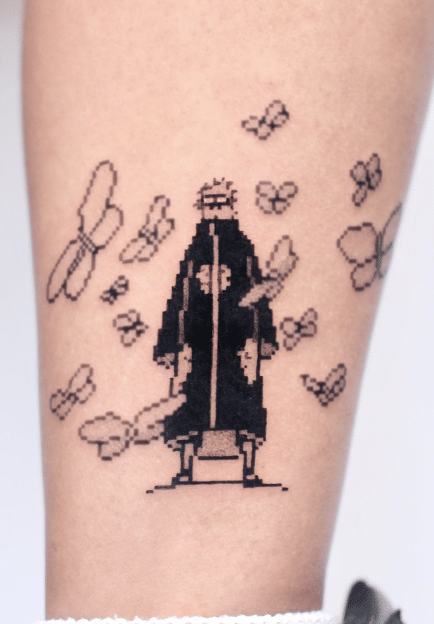 8-bit Naruto Tattoo