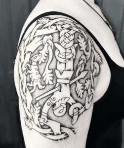 Badger King Tattoo viking tattoo