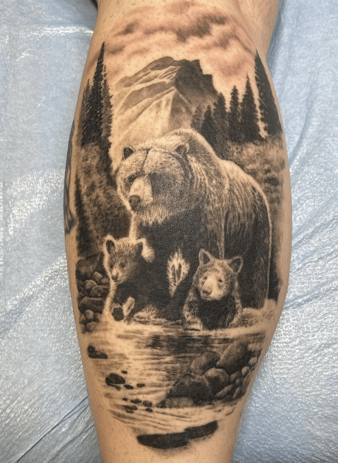 Bear Family Tattoo