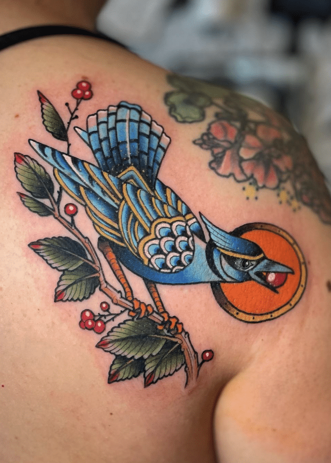 Bluejay Traditional Tattoo
