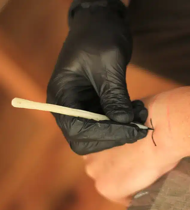 Bone Thorn Needles tribal tattoo