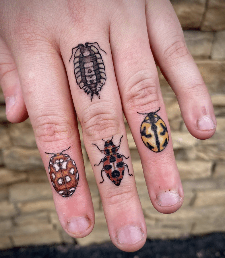 Bugs Finger Tattoo