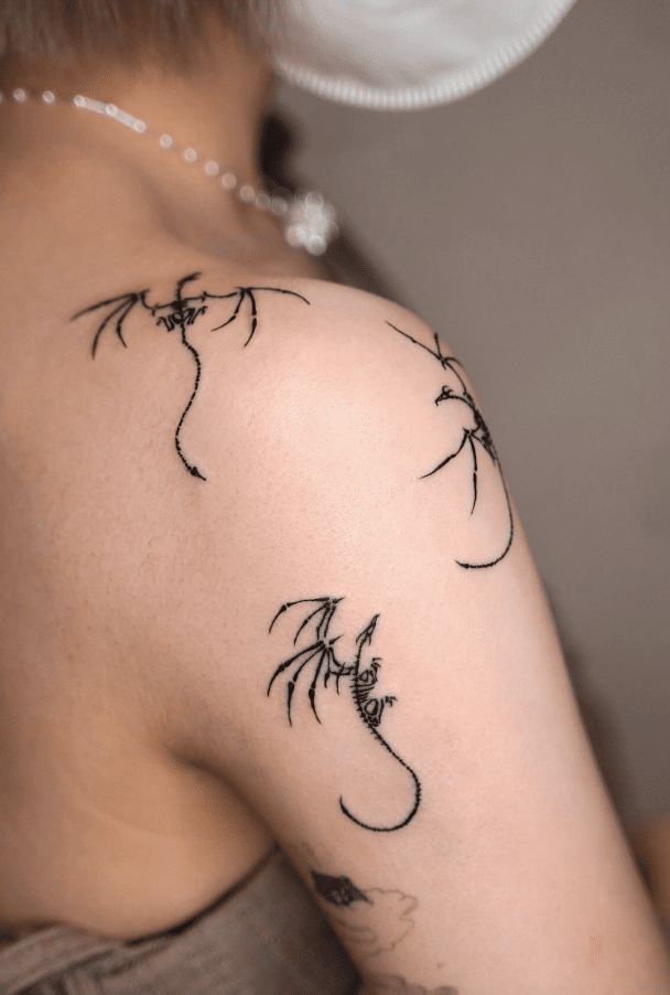 Dragon Tattoo On Shoulder Idea