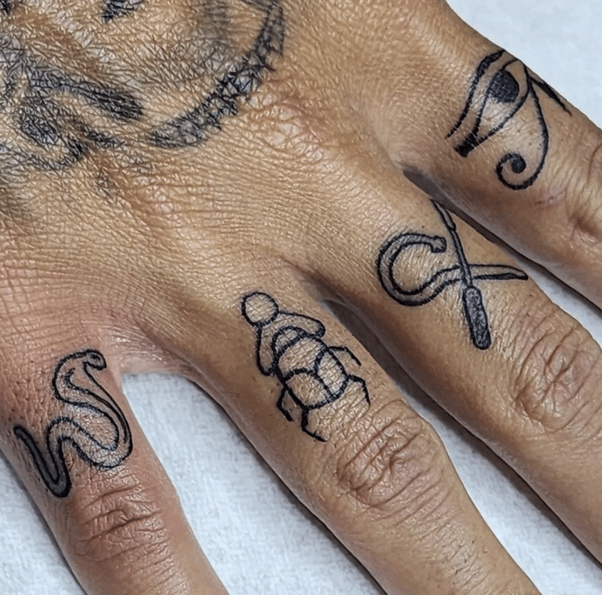 Egyptian Finger Tattoo