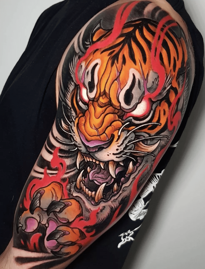 Fierce Tiger Tattoo