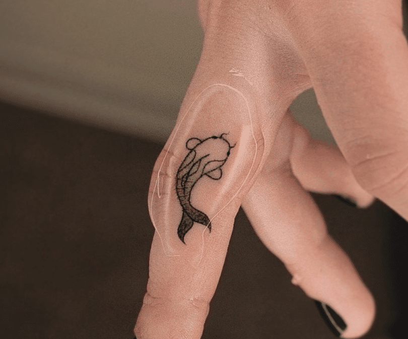 Fish Finger Tattoo