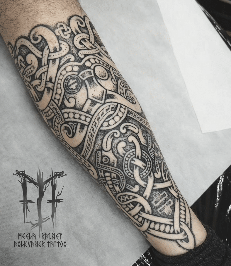 Folkvangr Tattoo viking tattoo design