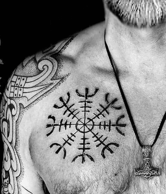 Helm of Awe Viking Tattoo