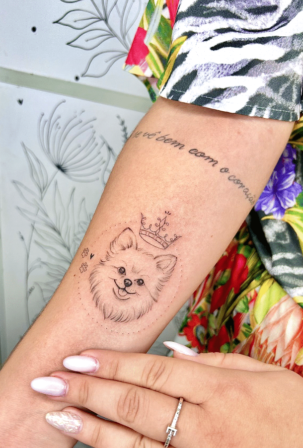 Kamilla Oliveira fine line tattoo design