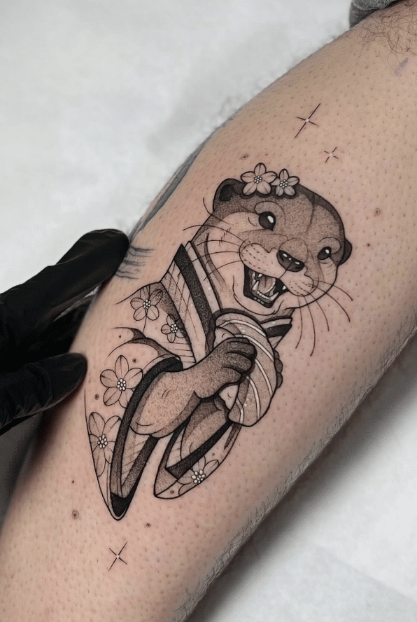 Leg Animal Tattoo Design