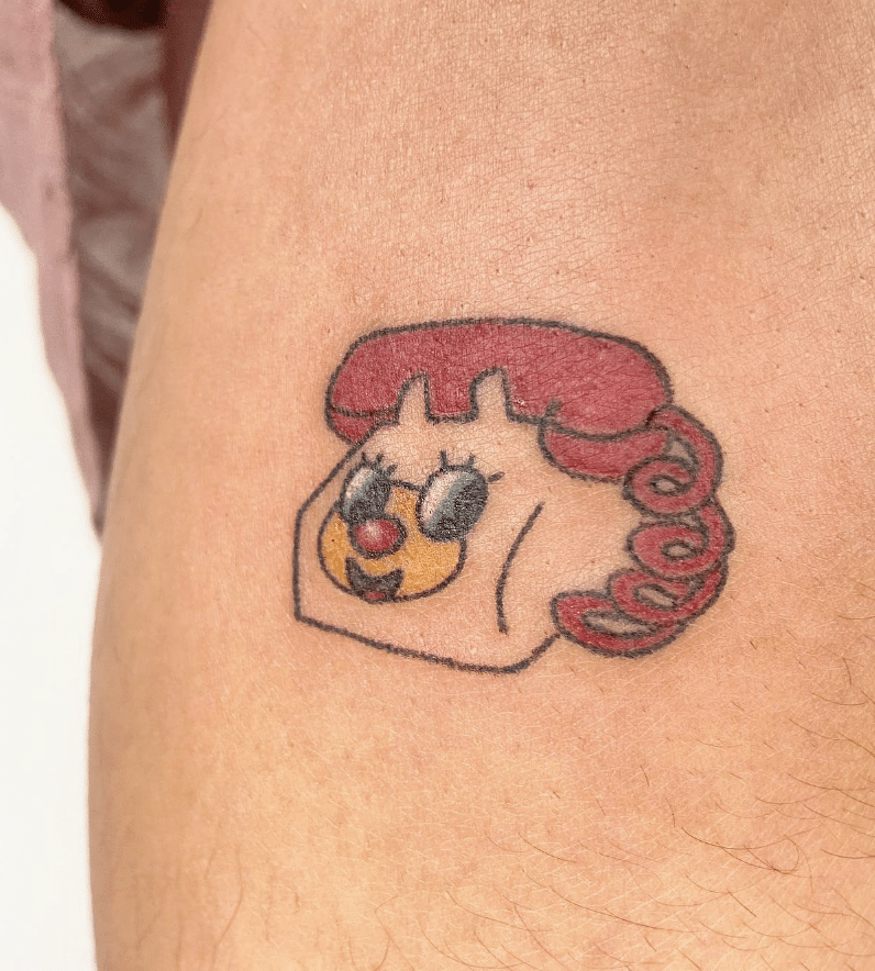 Maddy Pinkies handpoked tattoo design
