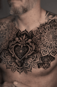 Mandala.seam geometric tattoo design