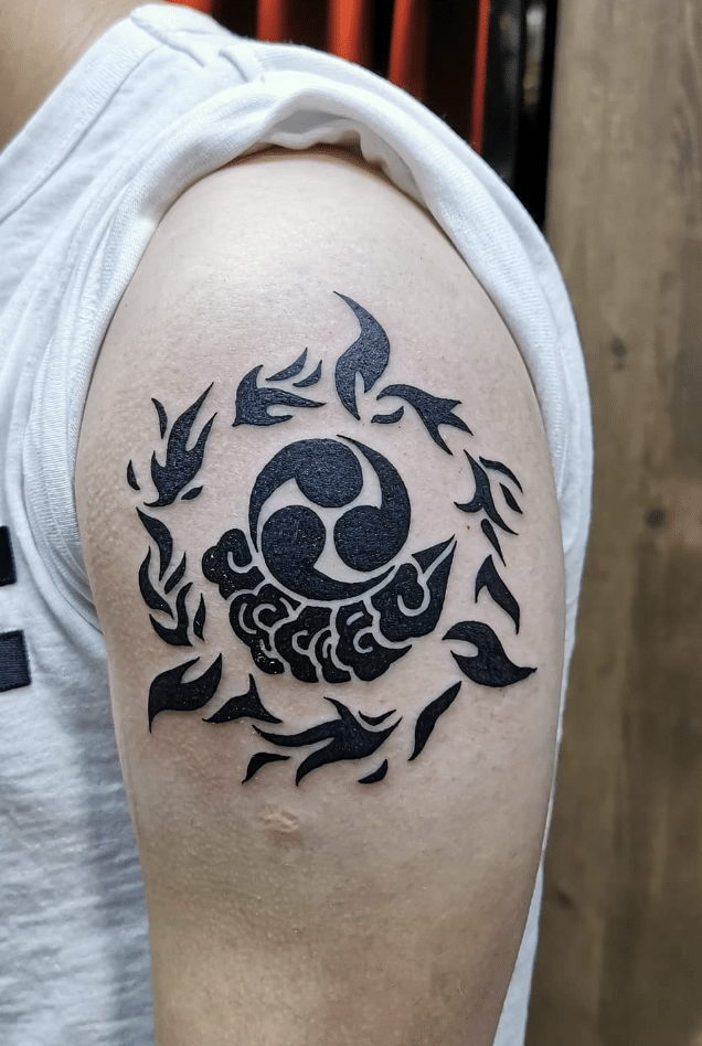 Naruto Tattoo On Shoulder Idea