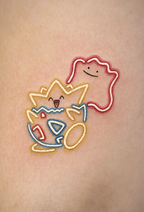 Neon Pokemon Tattoos