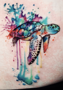 One eleven art watercolor tattoo idea