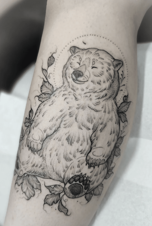 Peaceful Bear Tattoo