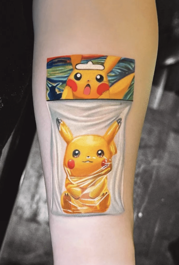 Pikachu Toy Tattoo