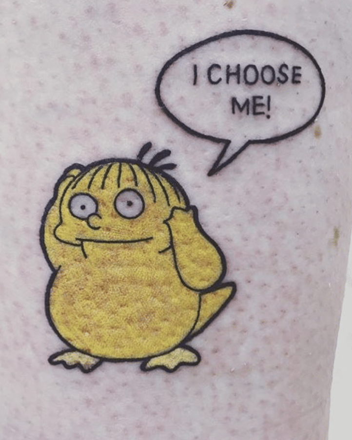 Pokemon X Simpsons Tattoo