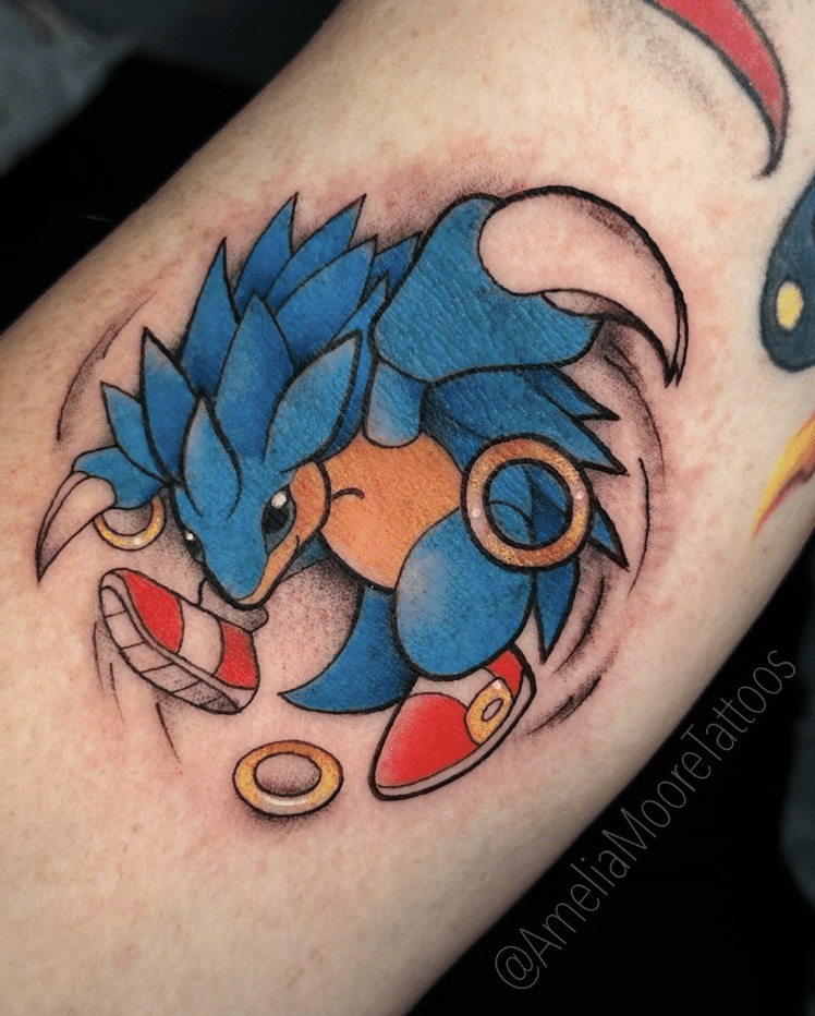 Pokemon X Sonic Tattoo