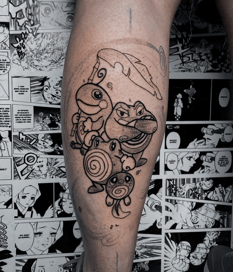 Poliwhirl Lineage Tattoo