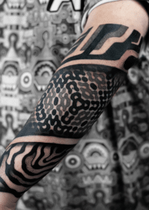 Rjxdots geometric tattoo design