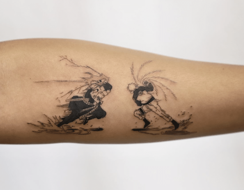 Sasuke vs Naruto Tattoo