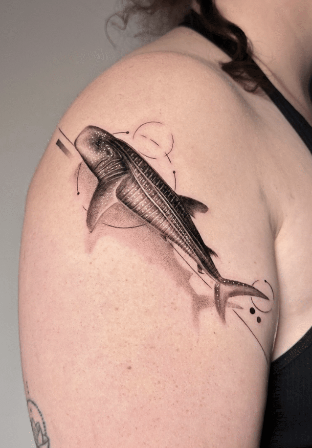 Shark Shoulder Tattoo