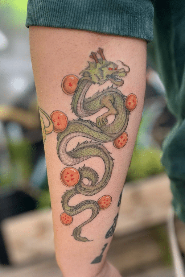 Shenron Green Dragon Tattoo