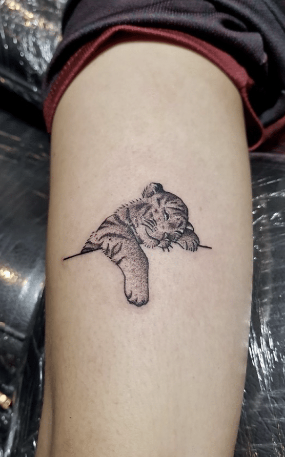 Sleeping Tiger Tattoo