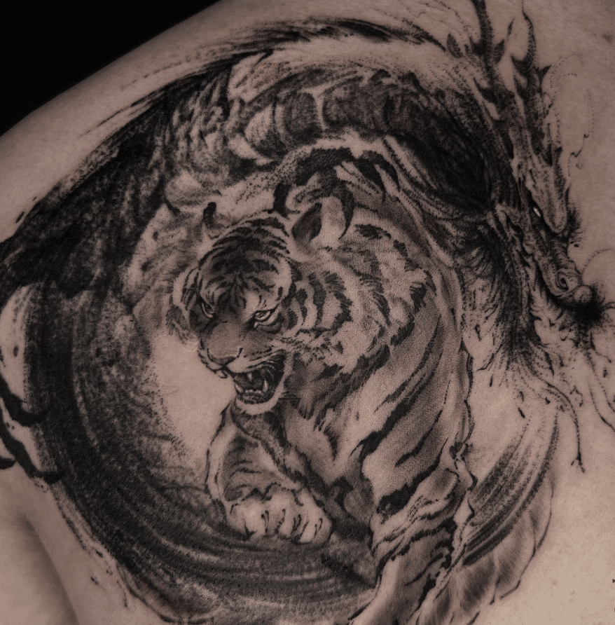 Tiger And Dragon Tattoo