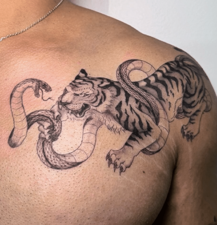 Tiger Snake Tattoo
