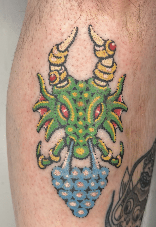 Treasure Green Dragon Tattoo
