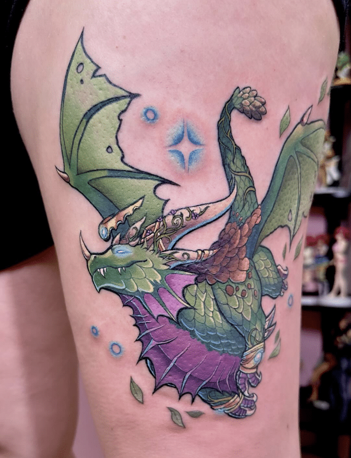 Ysera Green Dragon Tattoo